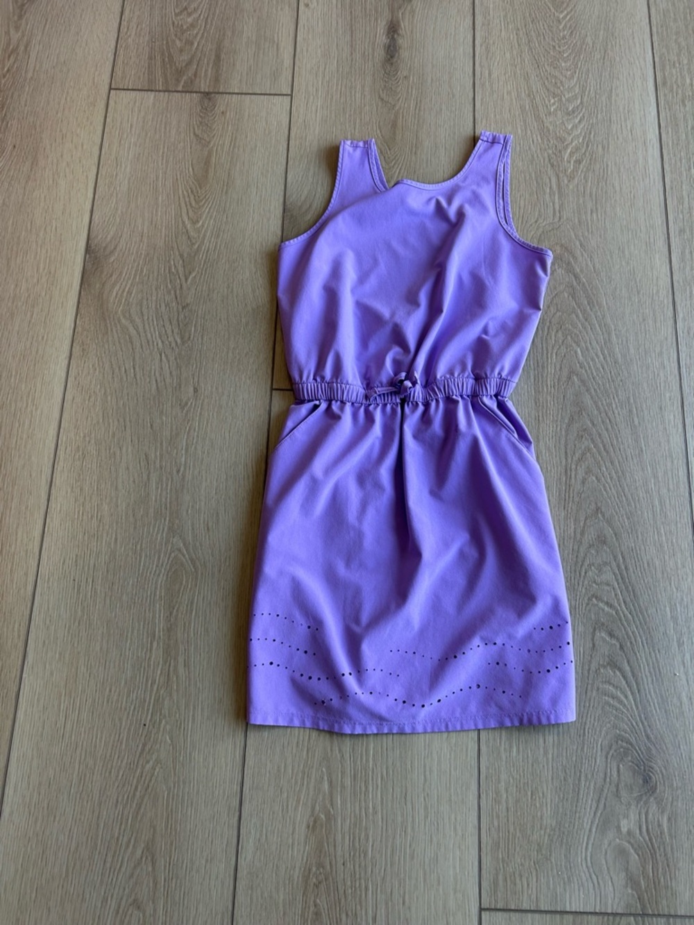all in motion Lavender Tank Dress with Eyelet Hem